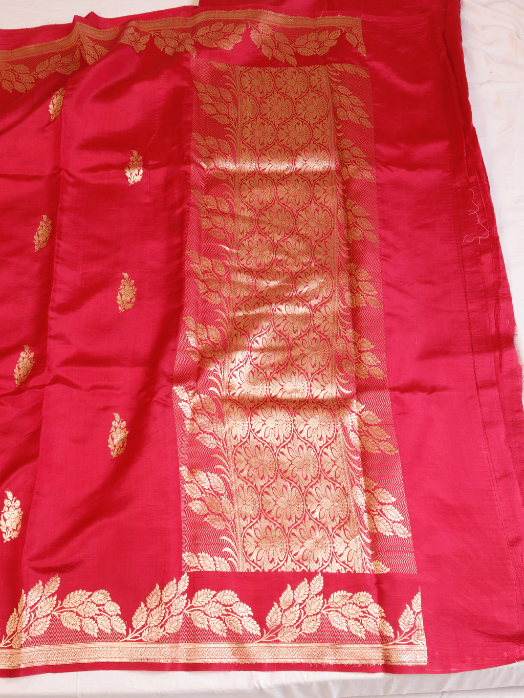 Cherry Pink Pure Soft Katan Silk Handloom Saree