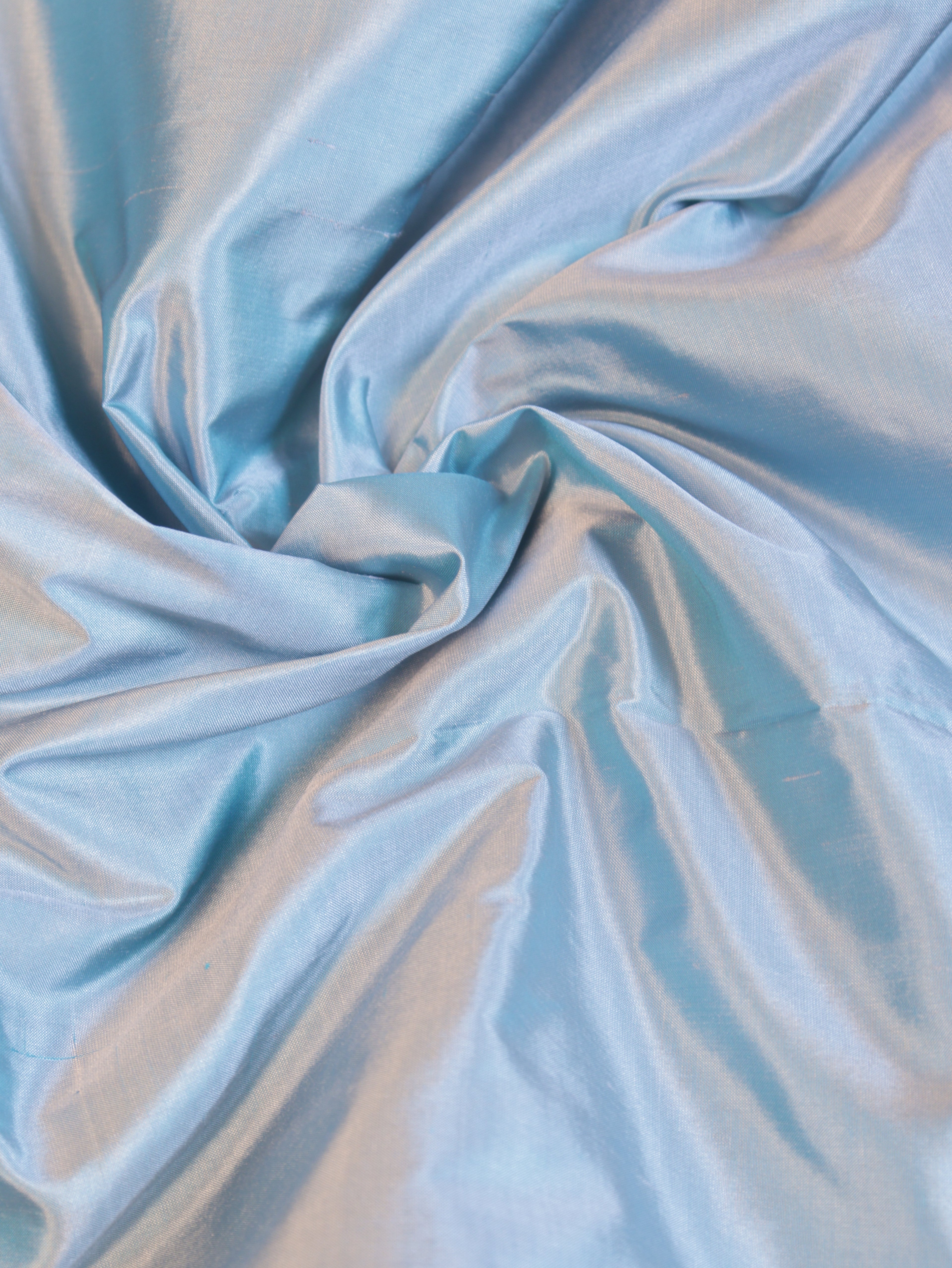 Pastel Blue Pure Katan Silk Handloom Suit Set with Contrast Pure Kora Silk Dupatta