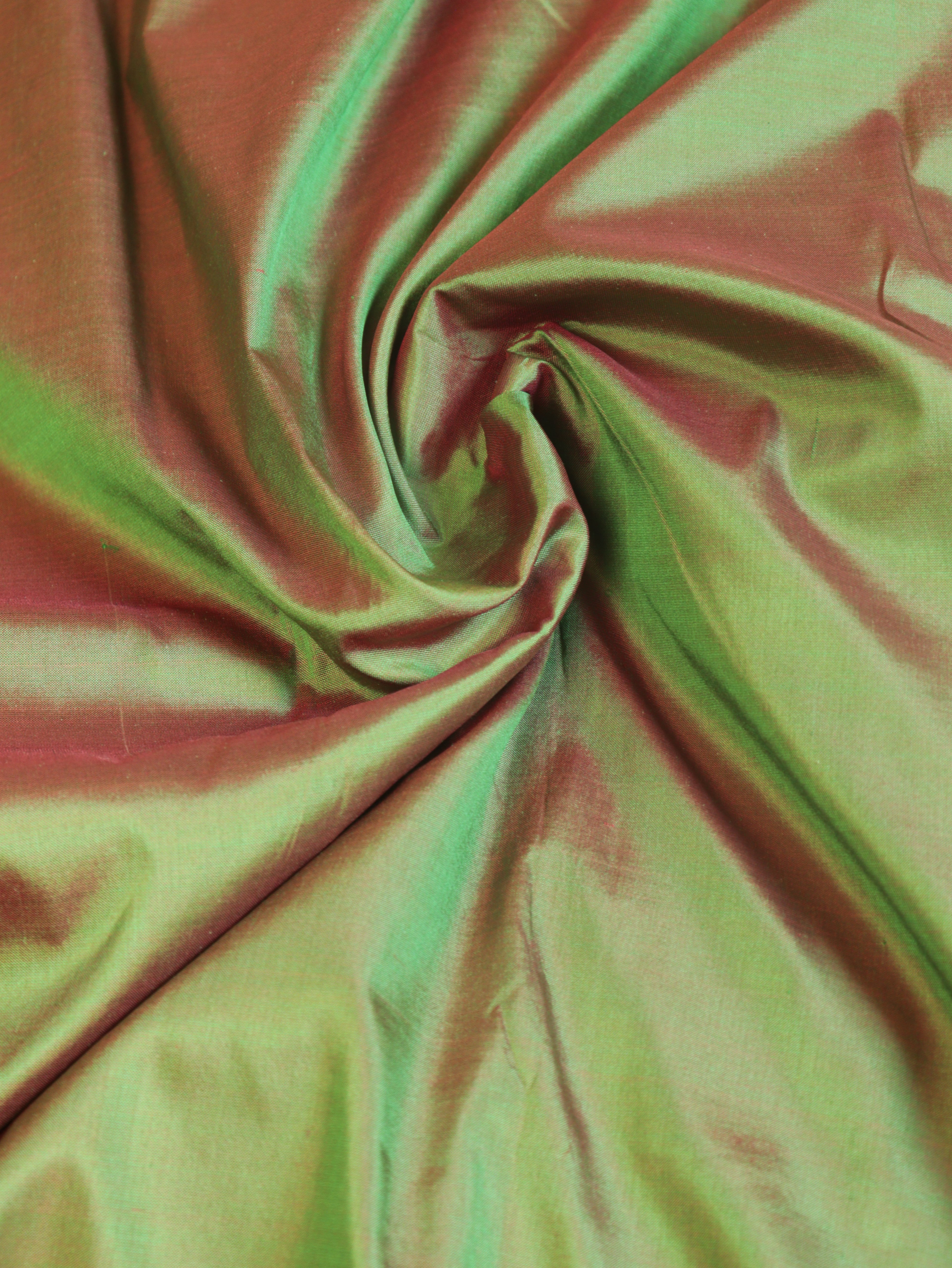 Pastel Green Pure Katan Silk Handloom Suit Set with Contrast Pure Kora Silk Dupatta