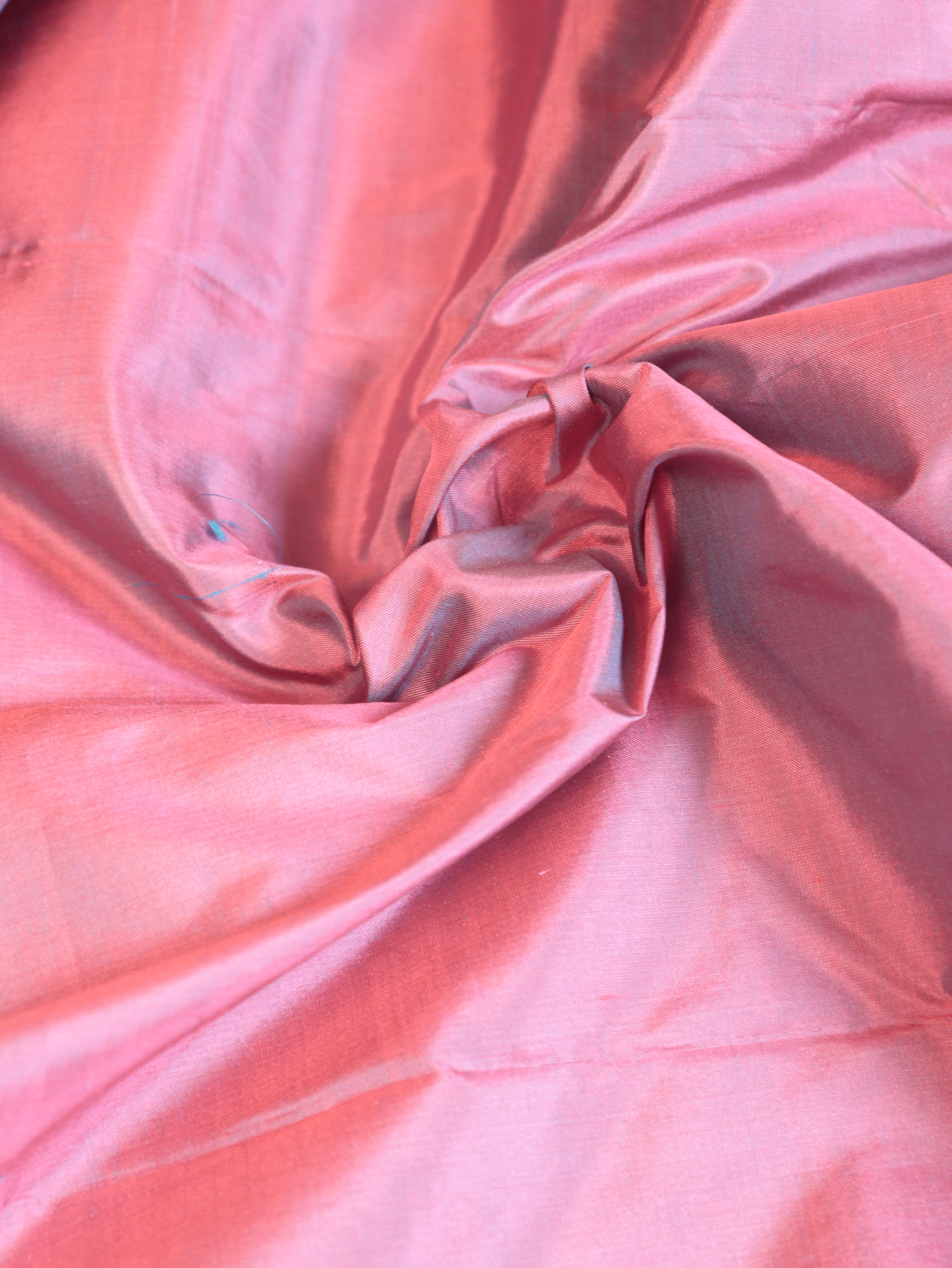 Rose Pink Pure Katan Silk Handloom Suit Set with Contrast Pure Kora Silk Dupatta