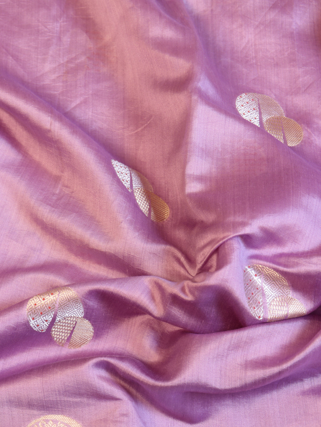 Border Buta Chiniya Silk Saree - Lavender