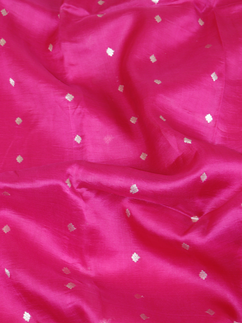 Pre-Order : Minimal Border Handloom Kora Silk Saree - Pink