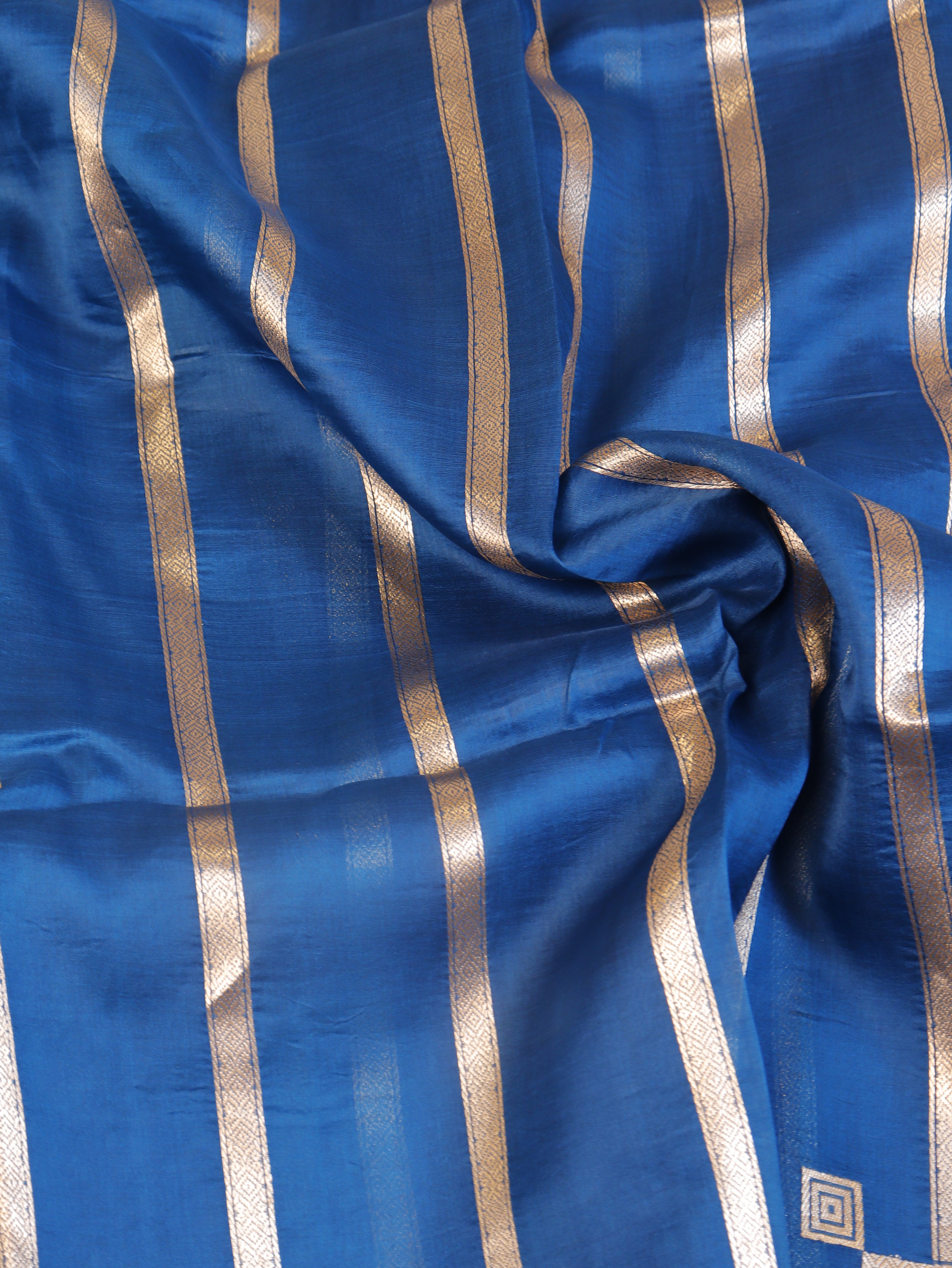 Minimal Border Handloom Kora Silk Saree
