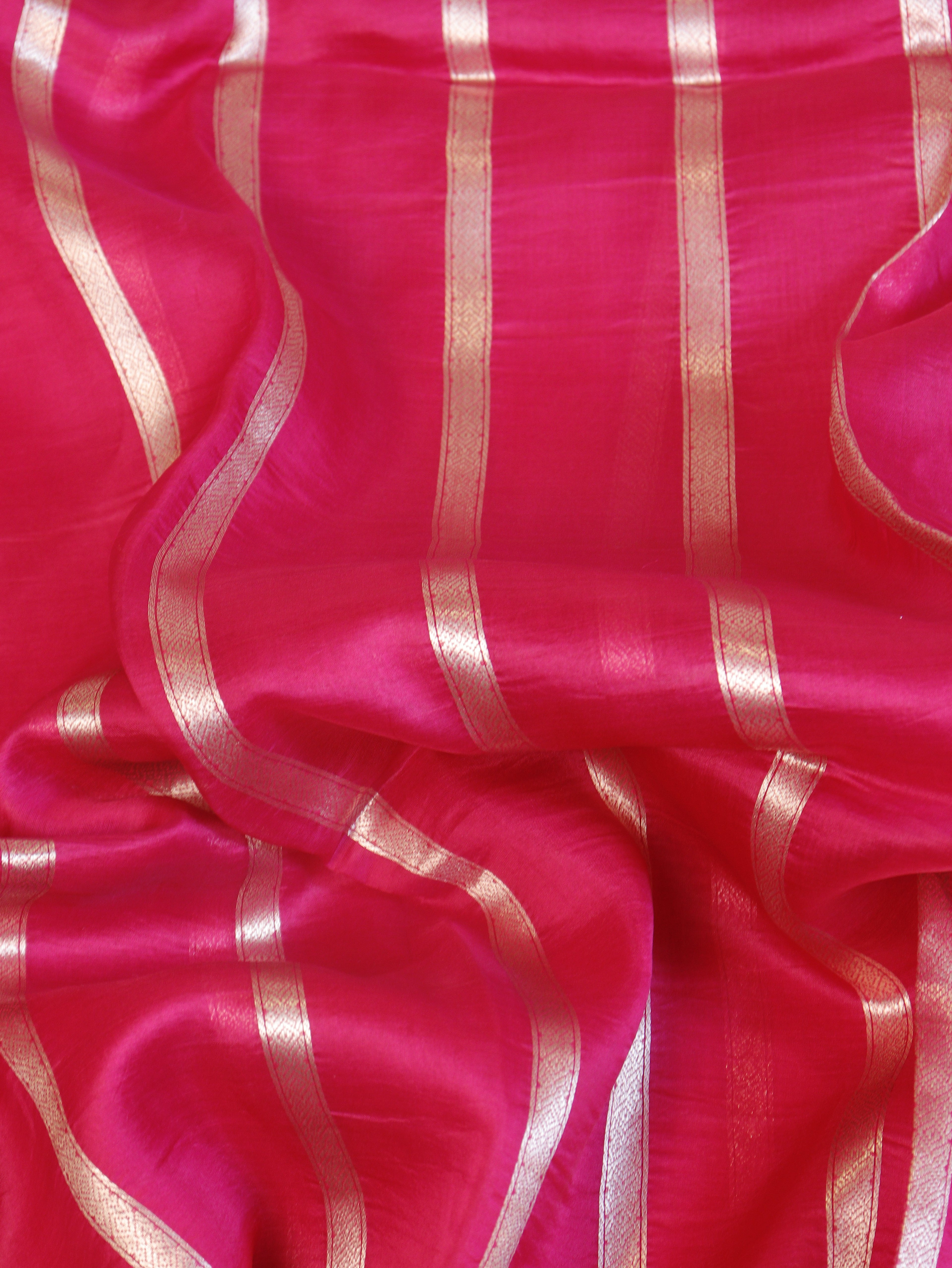 Minimal Border Handloom Pure Kora Silk Saree