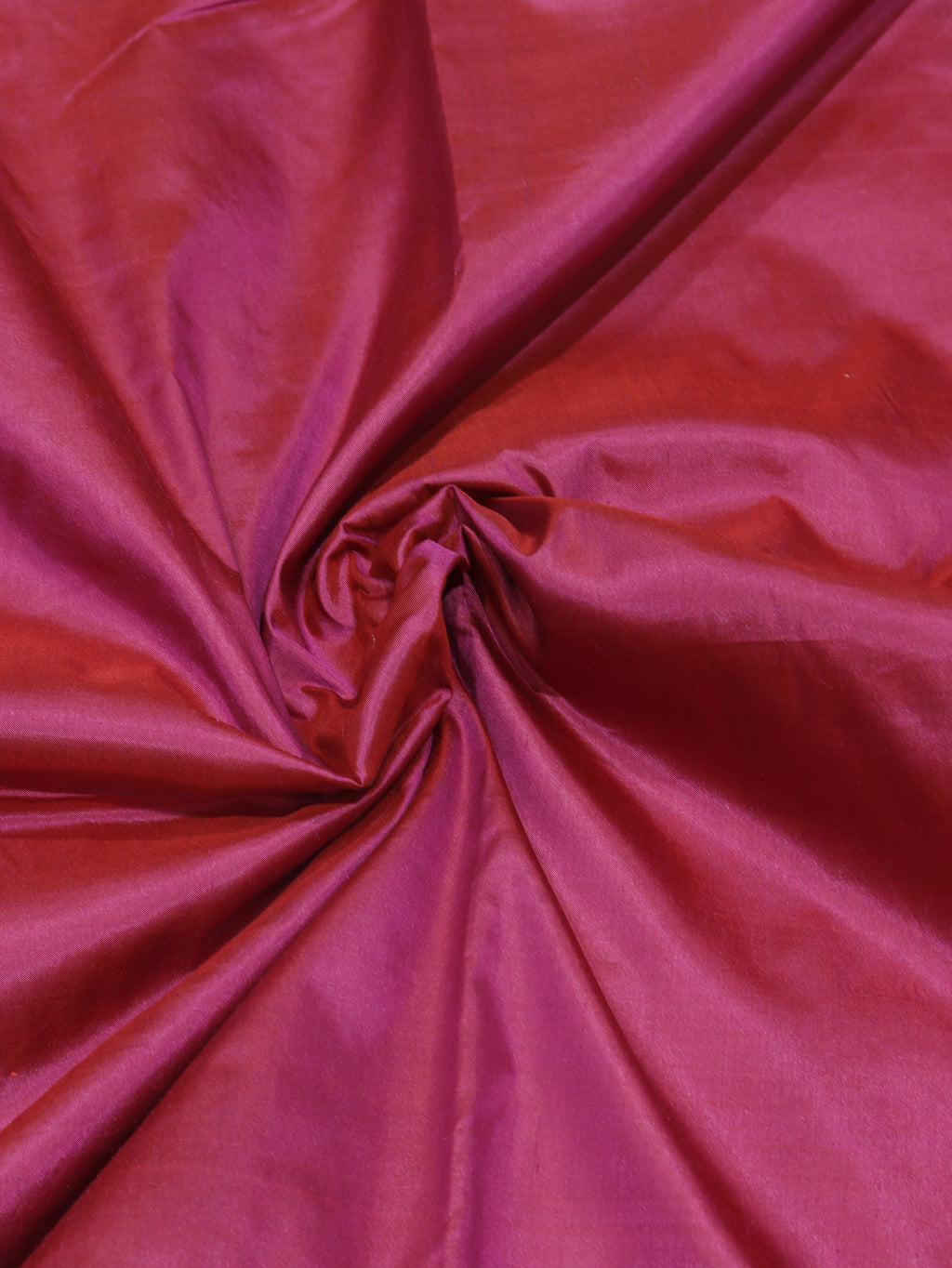 Minimal Border Handloom Pure Katan Silk Saree - Magenta Rose