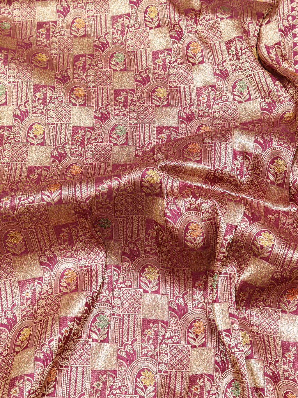 Banarasi Pure Katan Silk Saree – Plum Purple