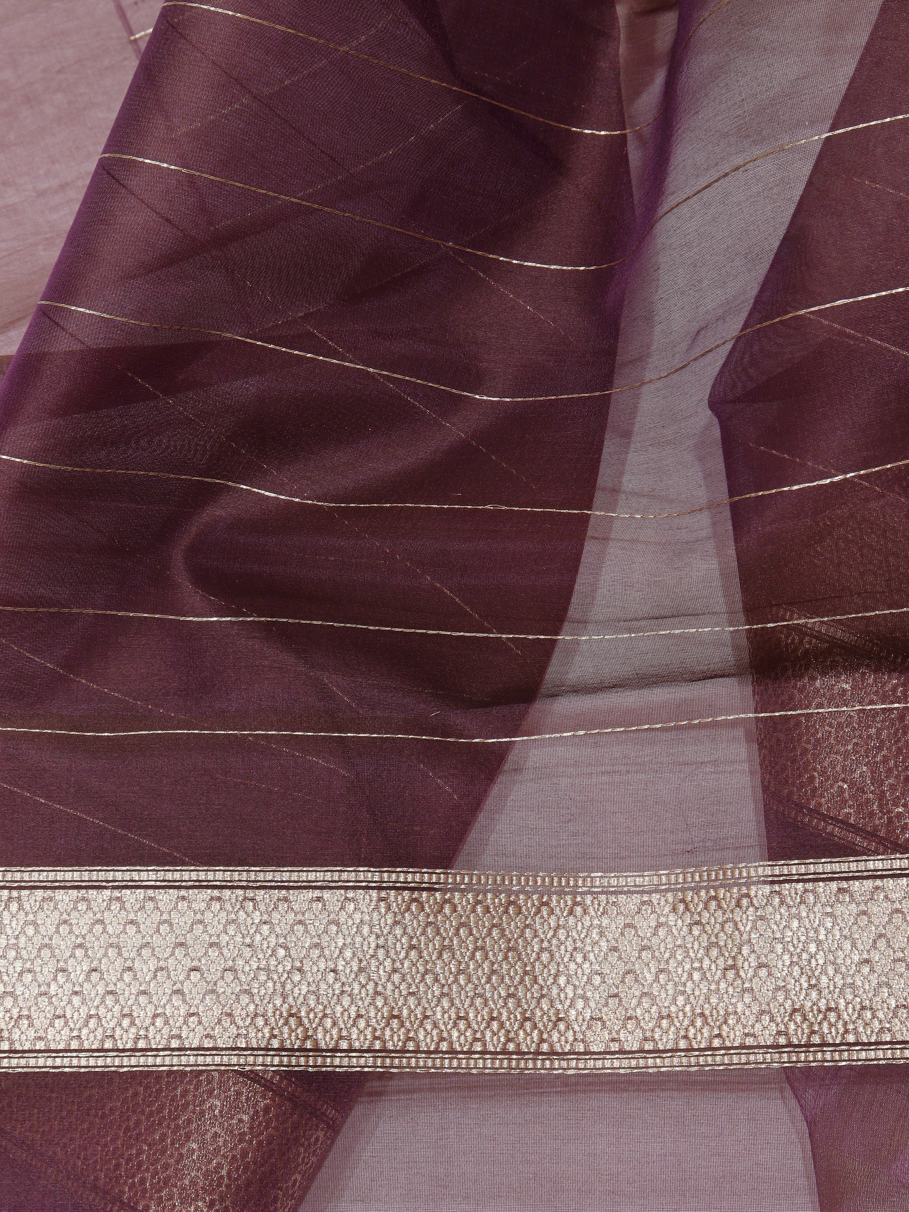 Banarasi Pure Kora Silk Saree – Yellow