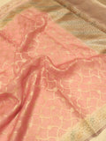 Pre-Order : Handloom Pure Kora Silk Suit - Pink