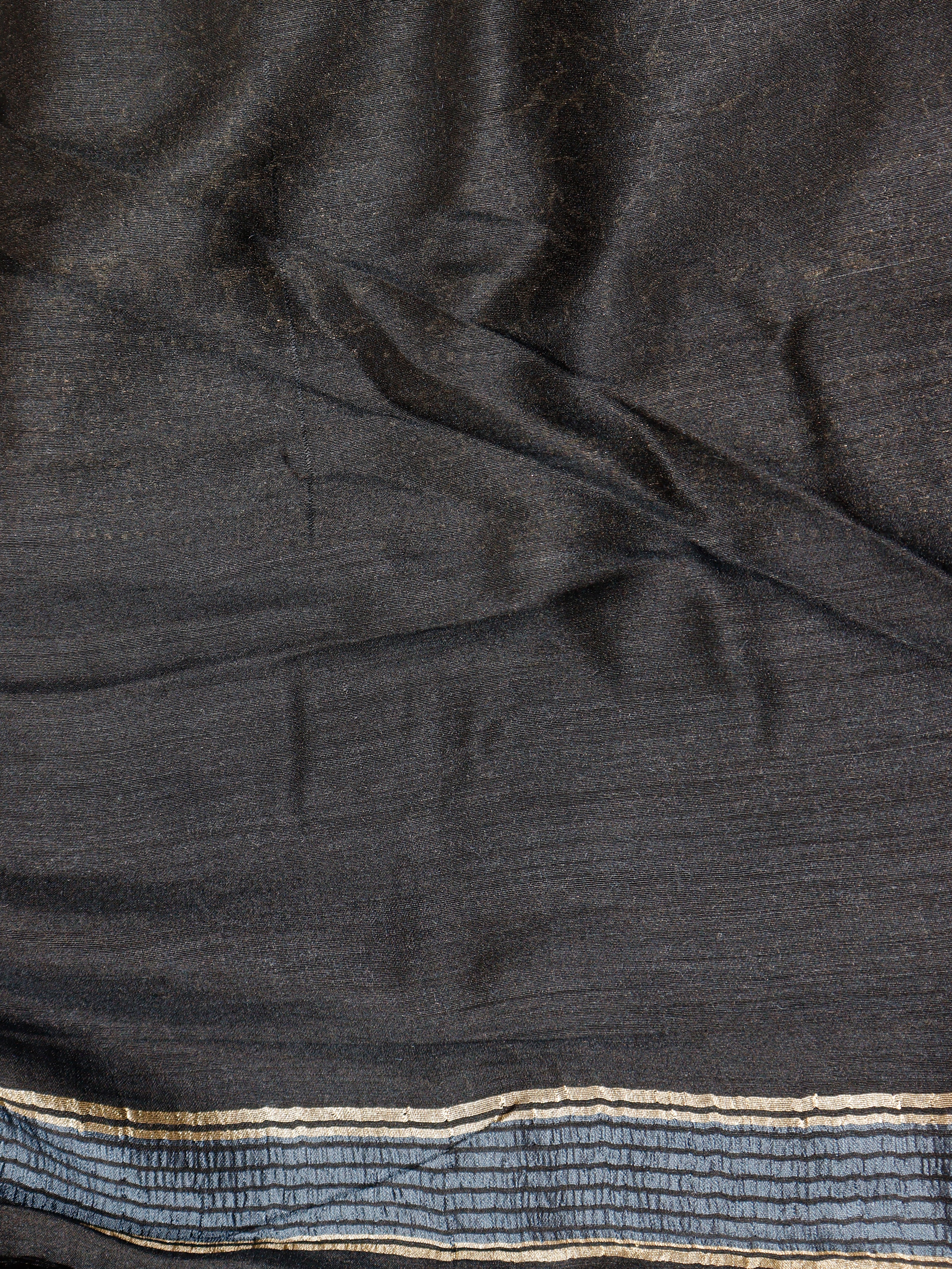 Banarasi Pure Moonga Silk Handloom Saree – Deep Blue