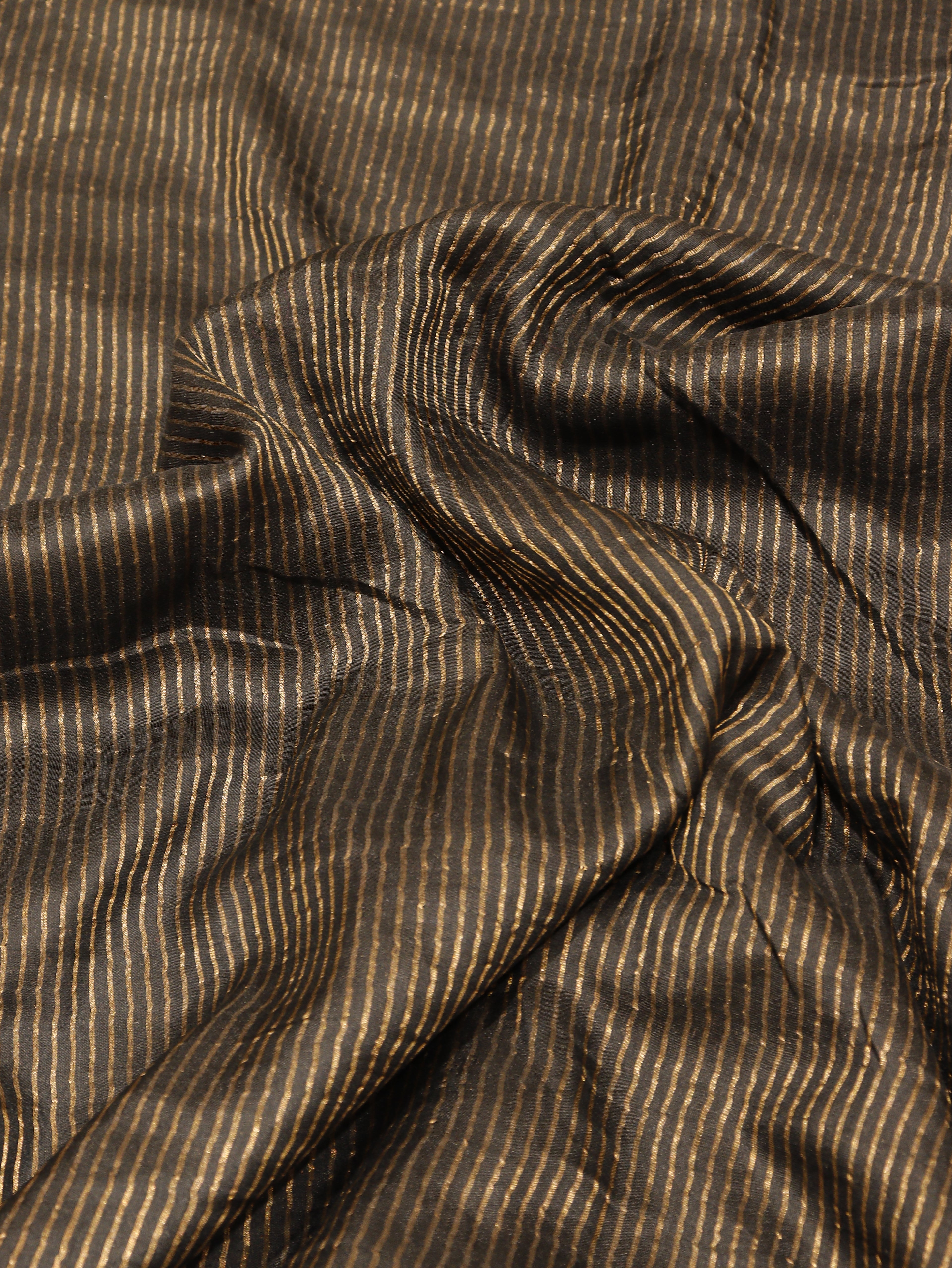 Pre-Order : Banarasi Pure Moonga Silk Handloom Saree – Black