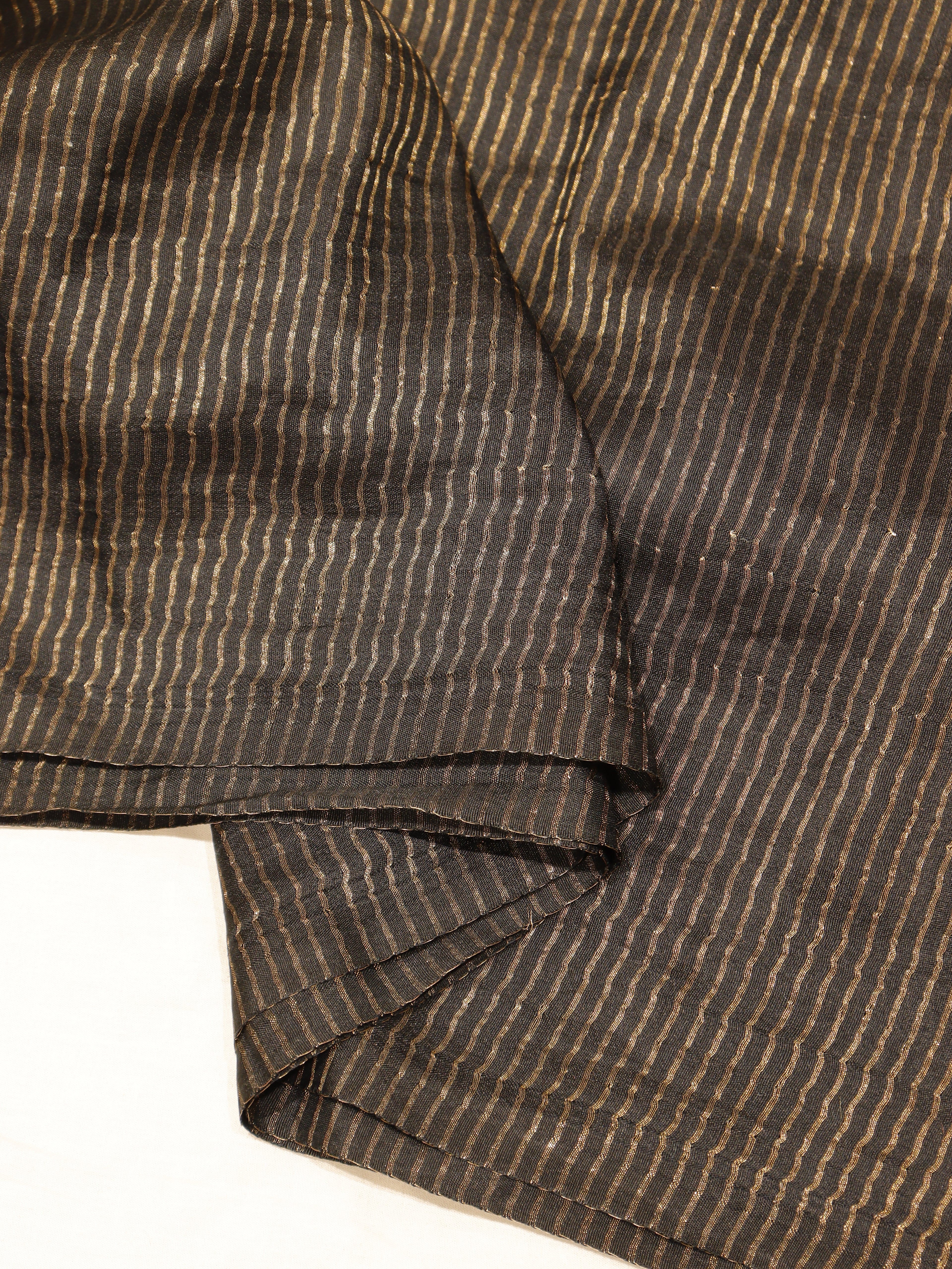 Pre-Order : Banarasi Pure Moonga Silk Handloom Saree – Black