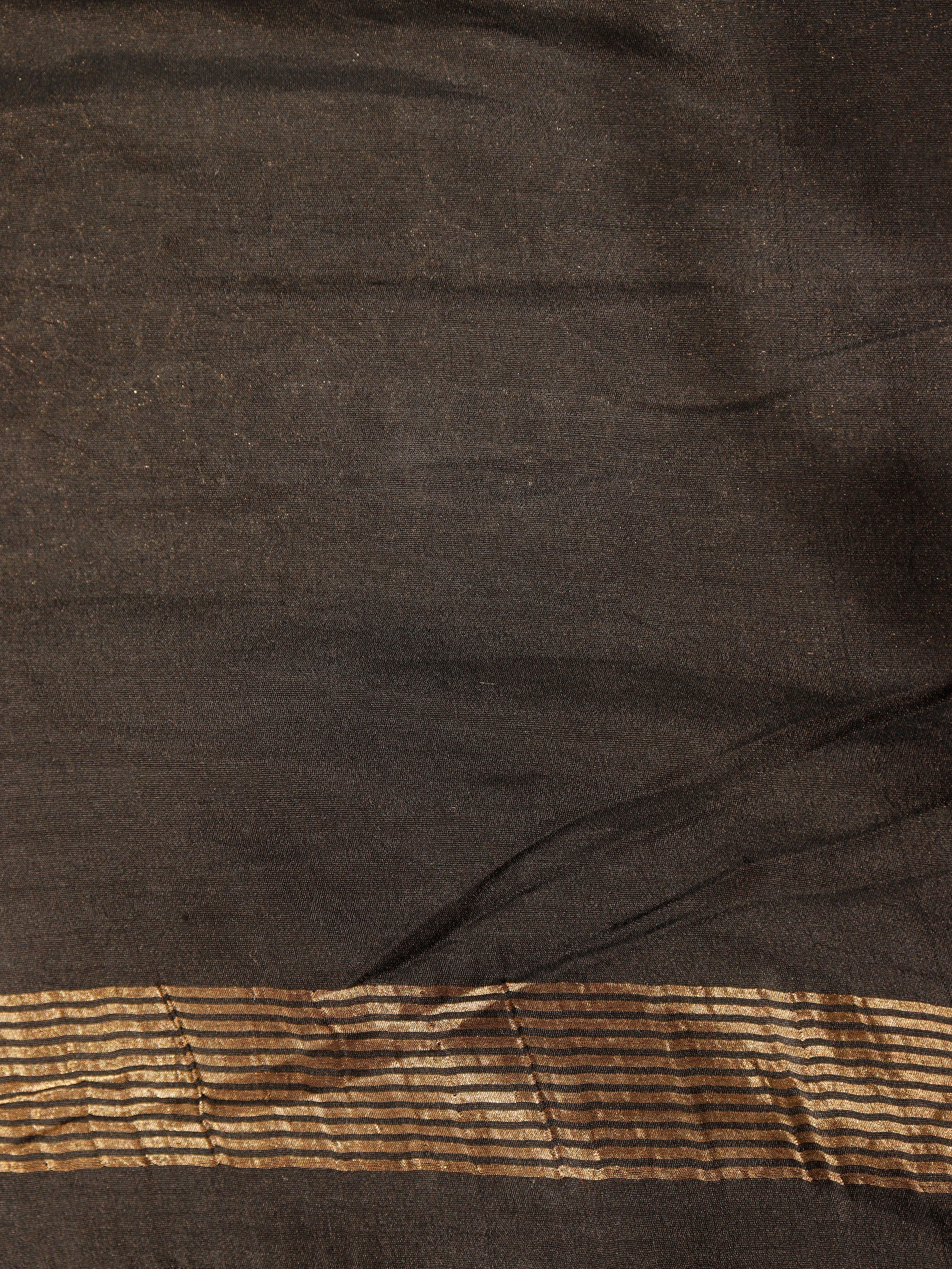 Pre-Order : Banarasi Pure Moonga Silk Handloom Saree – Black
