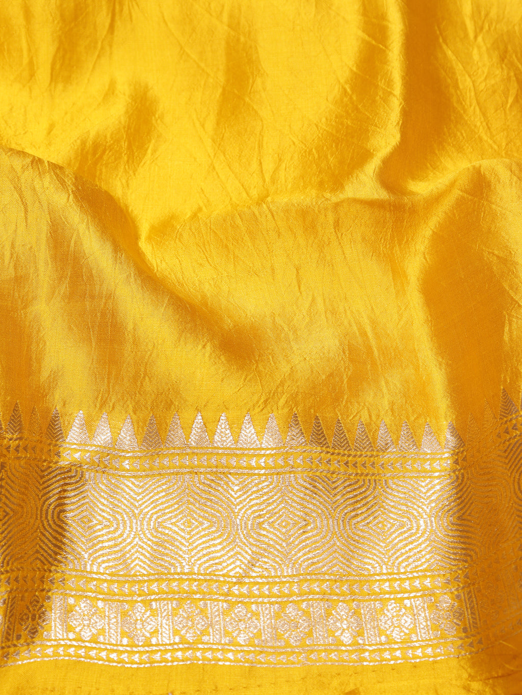 Handloom Pure Soft Katan Silk Suit - Yellow