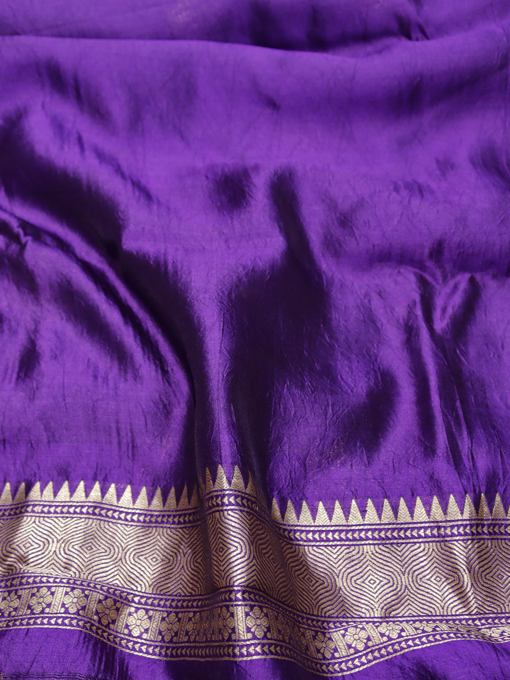 Handloom Pure Soft Katan Silk Suit - Purple