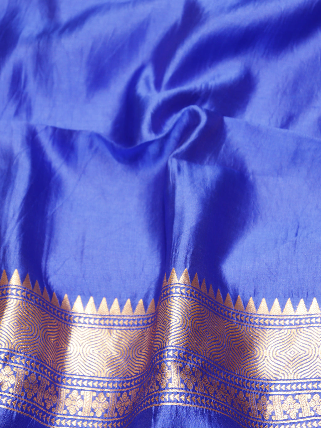Handloom Pure Soft Katan Silk Suit - Blue