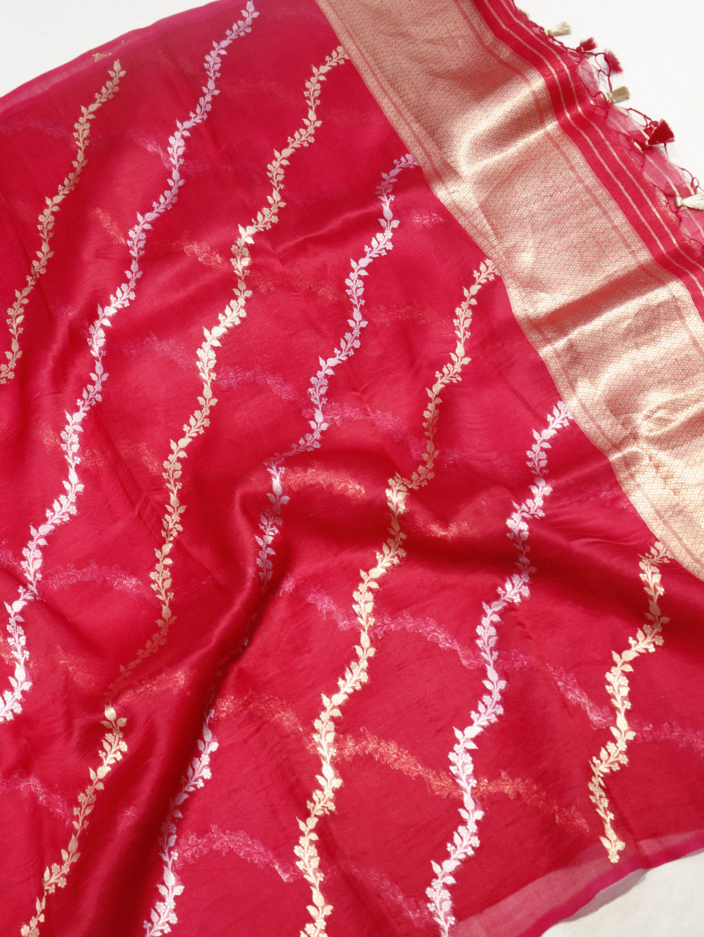 Pre-Order : Handloom Pure Tussar Silk Suit - Black