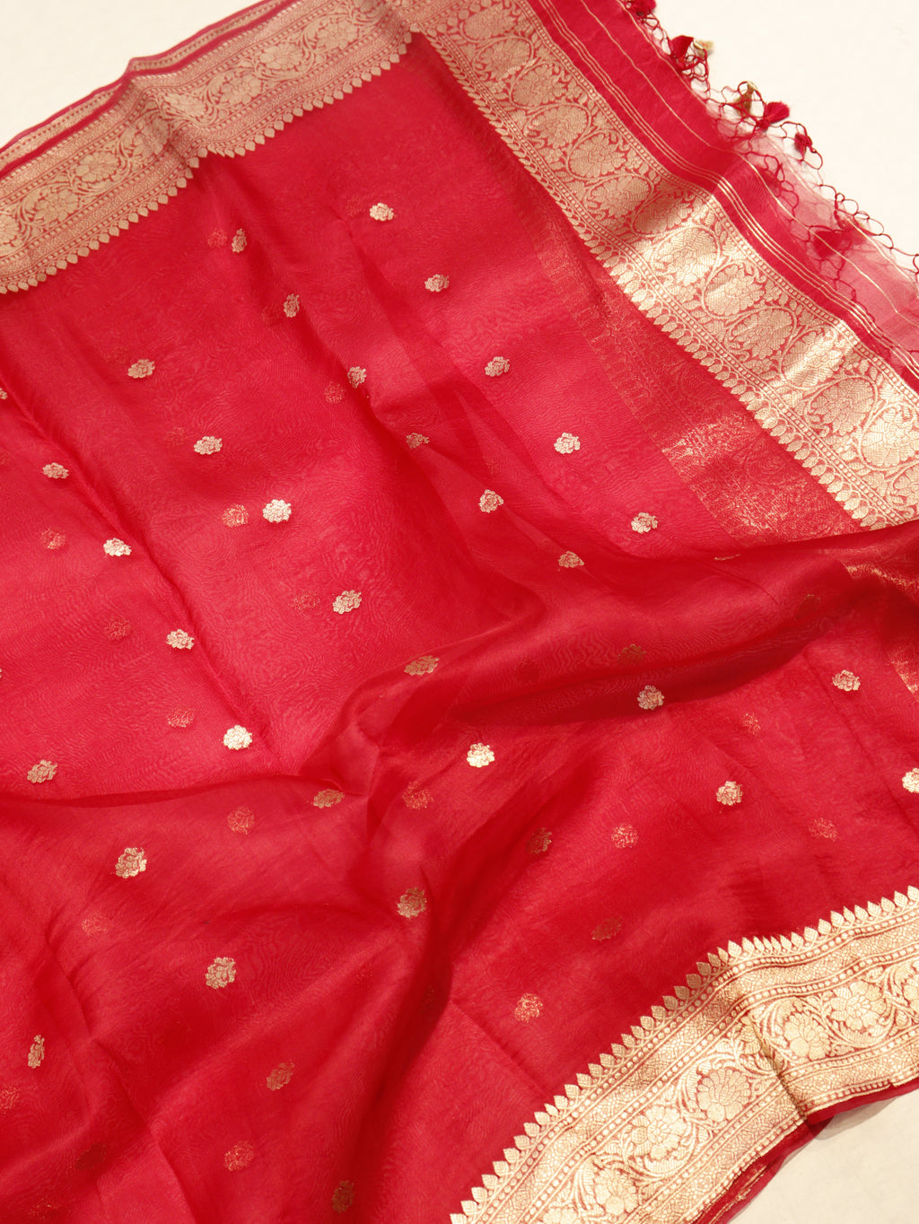 Handloom Pure Tussar Silk Suit - Blue