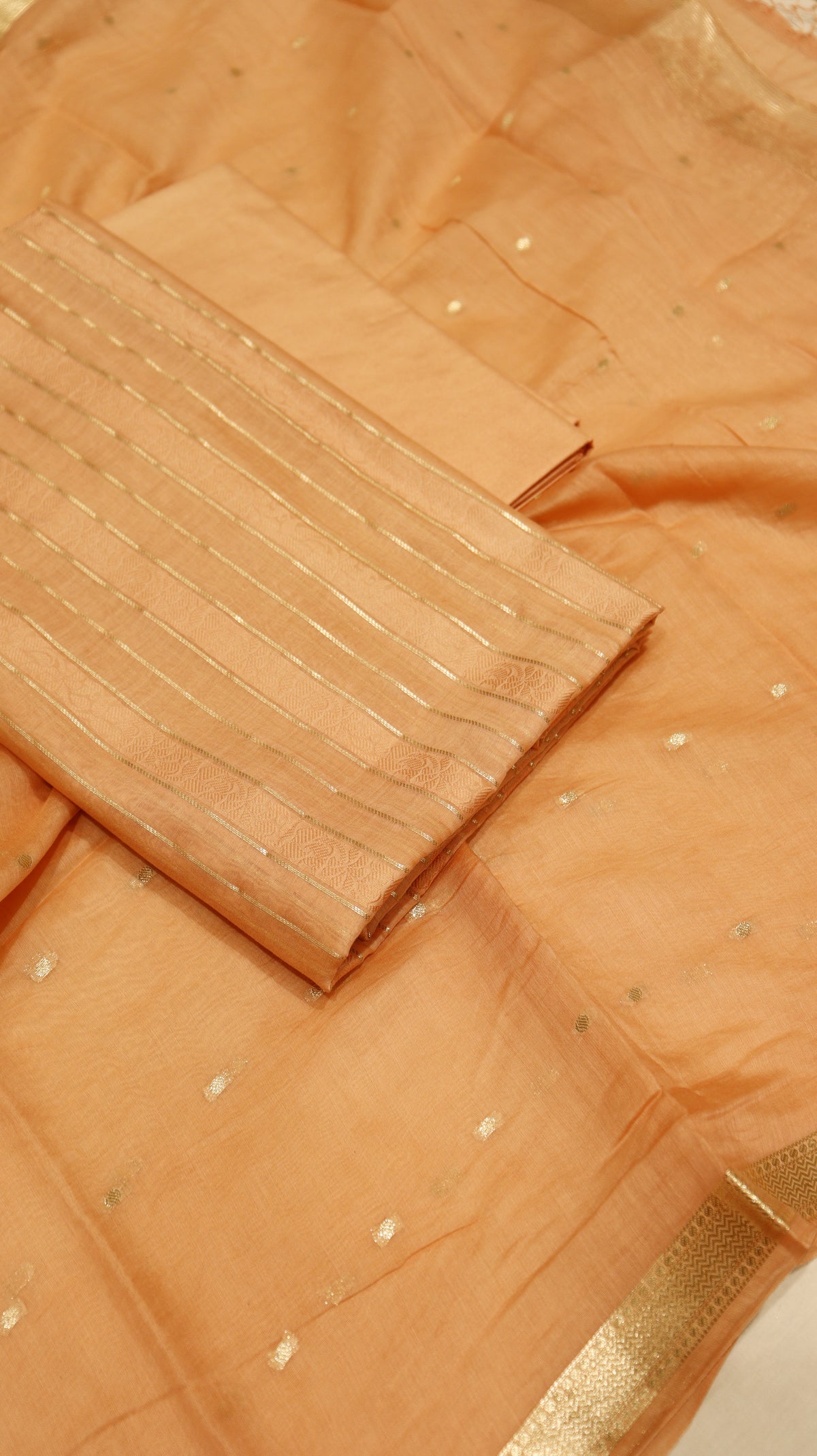 Handloom Pure Chanderi Suit Set