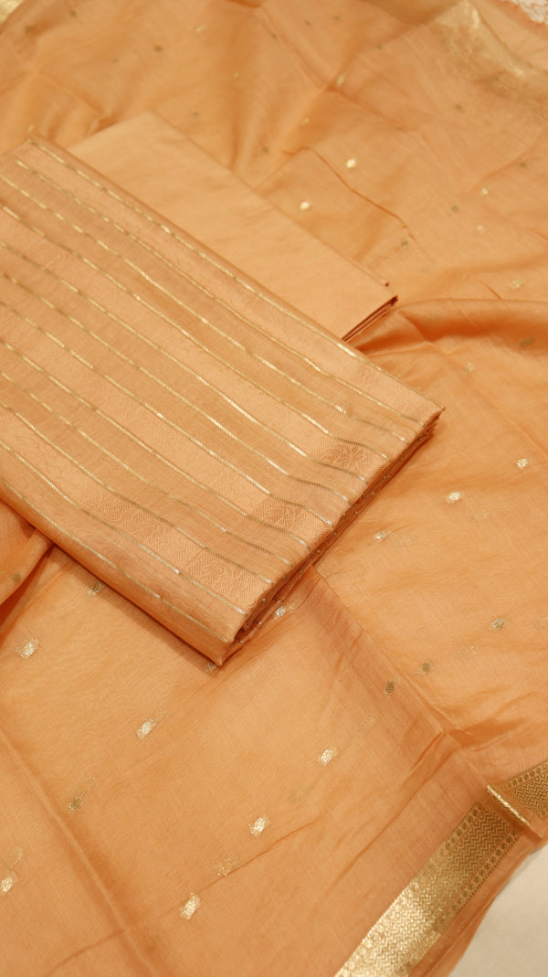 Handloom Pure Chanderi Suit Set