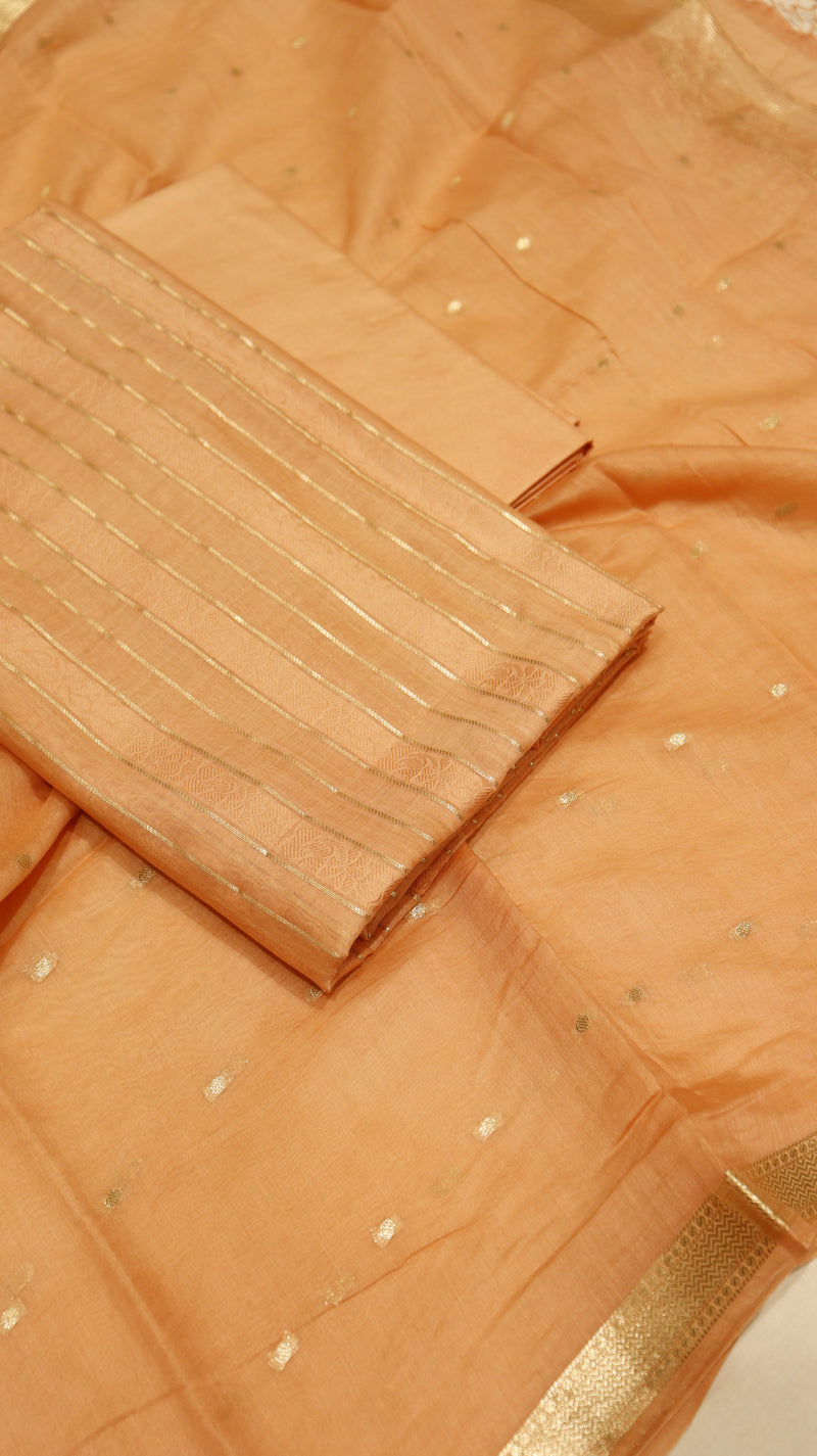 Handloom Pure Chanderi Suit Set