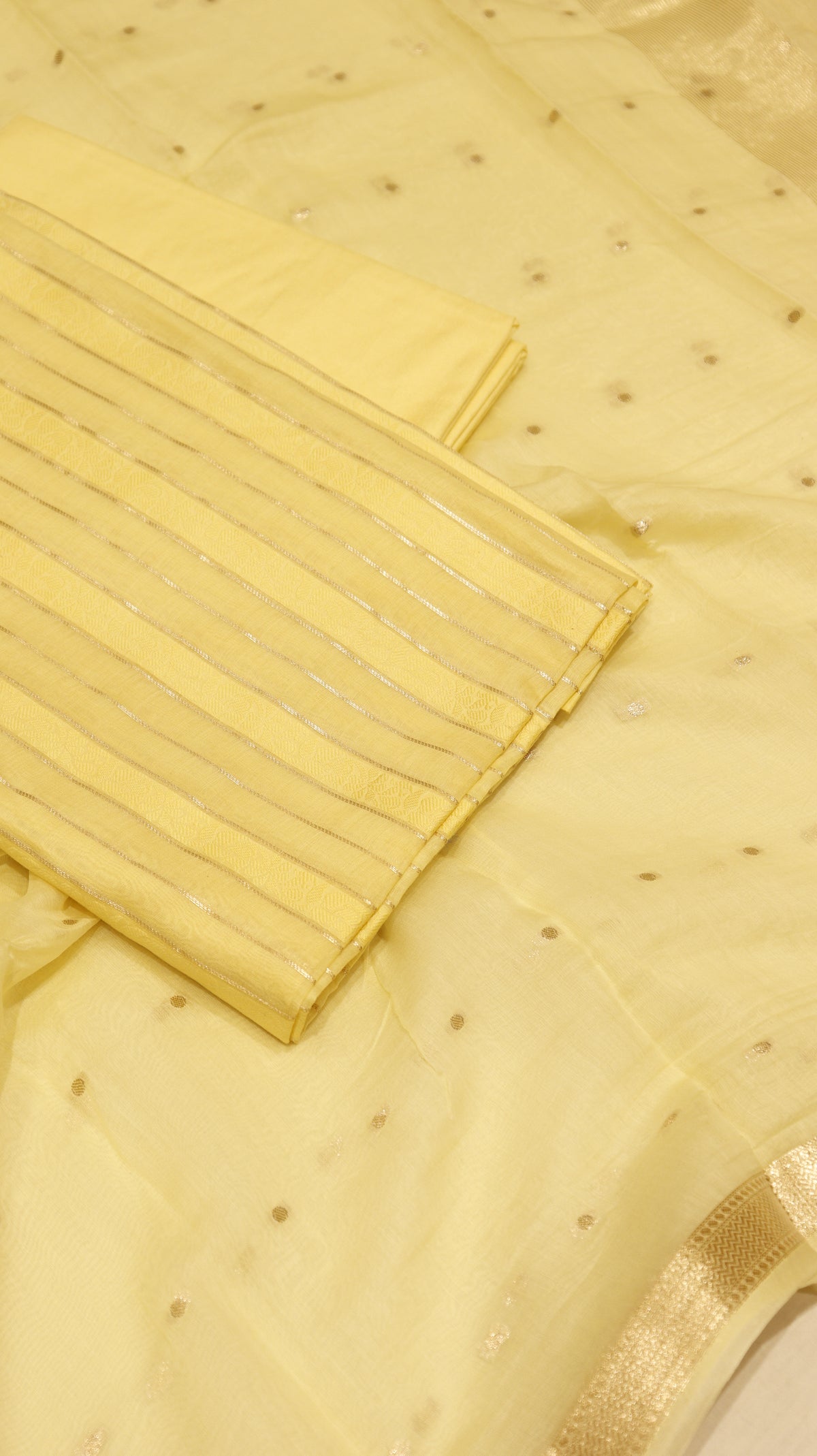 Handloom Pure Chanderi Suit Set