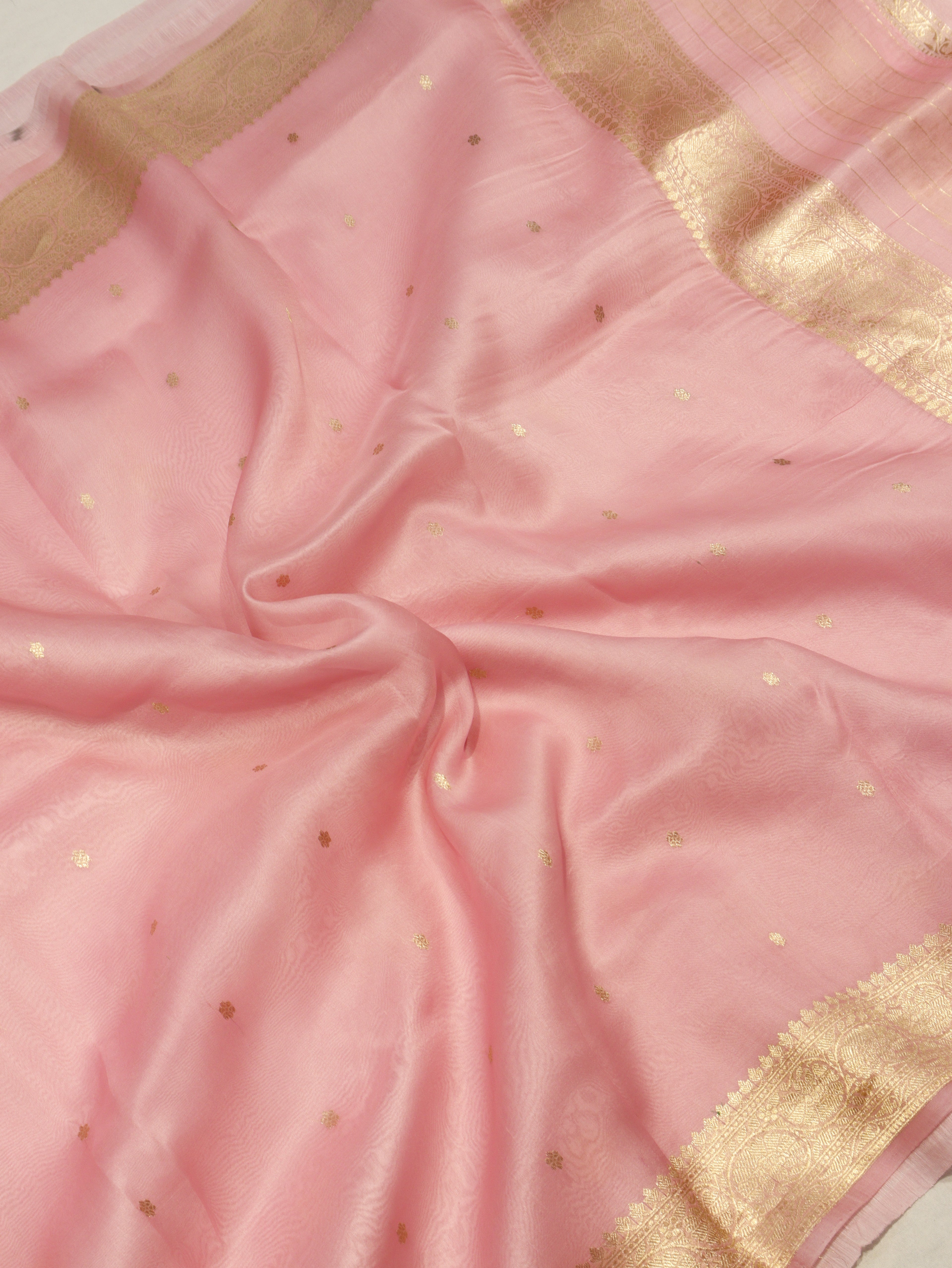 Pre-Order : Handloom Pure Linen Suit - Baby Pink