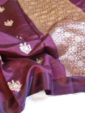 Banarasi Soft Katan Silk Handloom Saree – Chocolate Brown