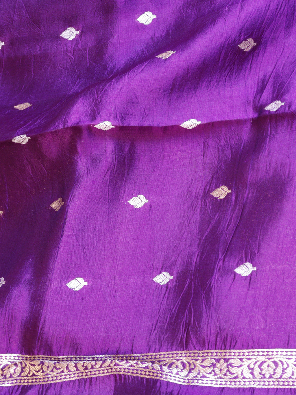 Pre-Order : Banarasi Soft Katan Silk Handloom Saree – Purple