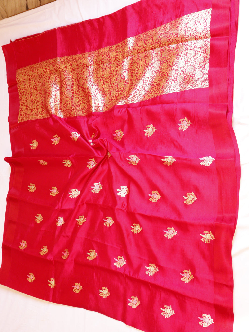 Banarasi Soft Katan Silk Handloom Saree – Pink