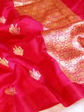 Banarasi Soft Katan Silk Handloom Saree – Pink
