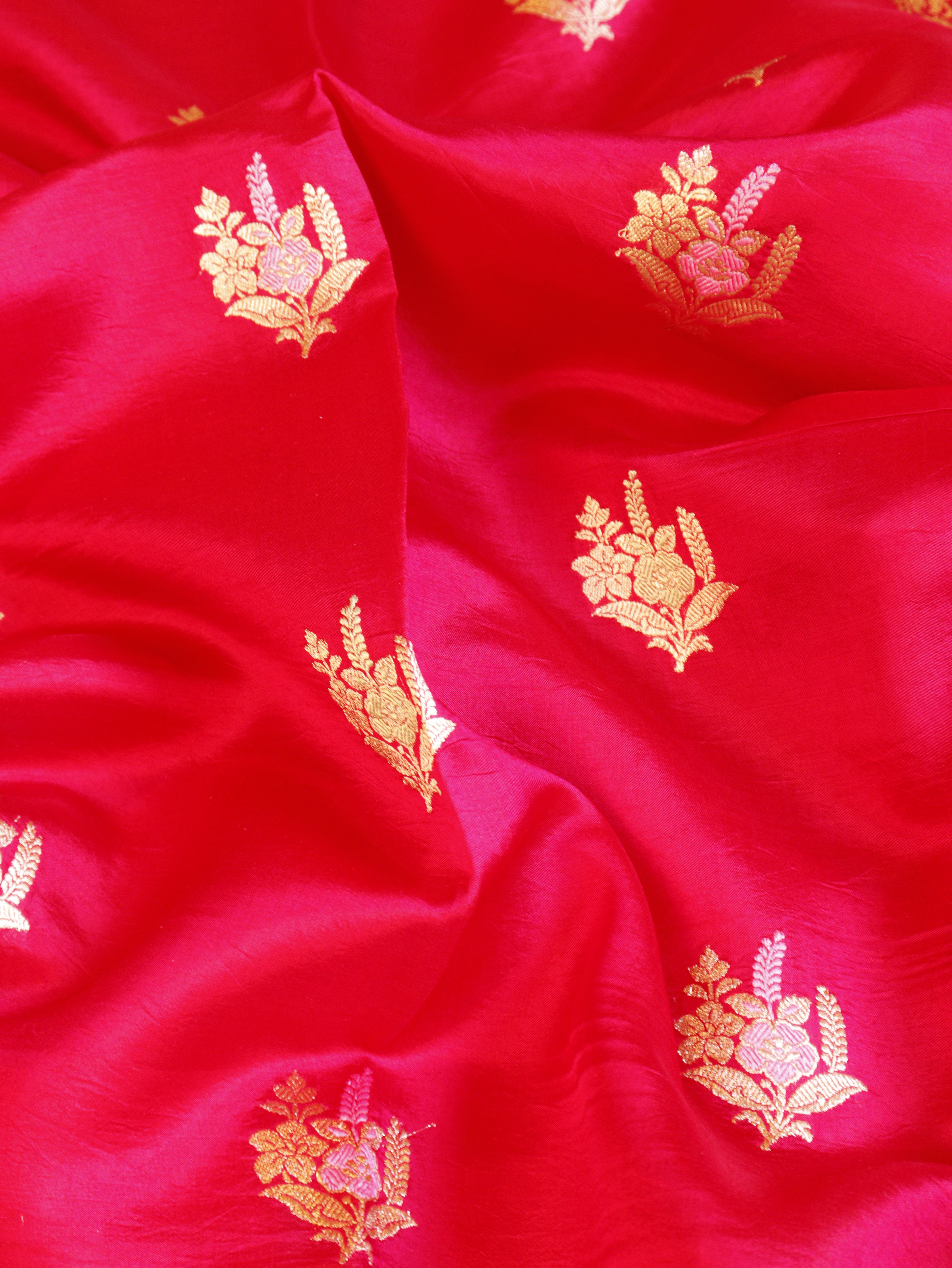 Banarasi Soft Katan Silk Handloom Saree – Pink
