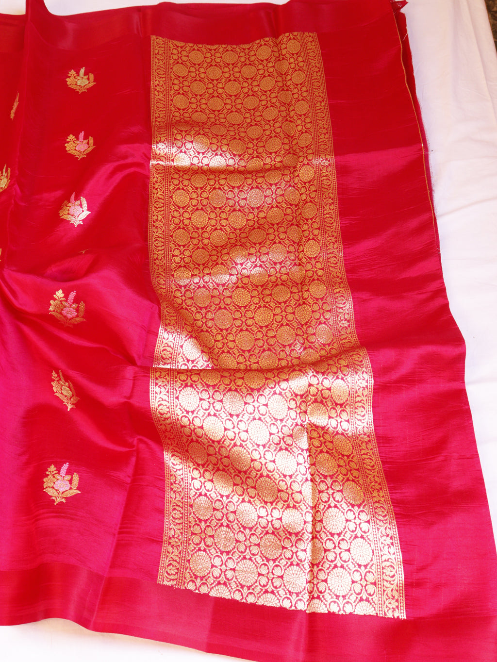 Banarasi Soft Katan Silk Handloom Saree – Pink