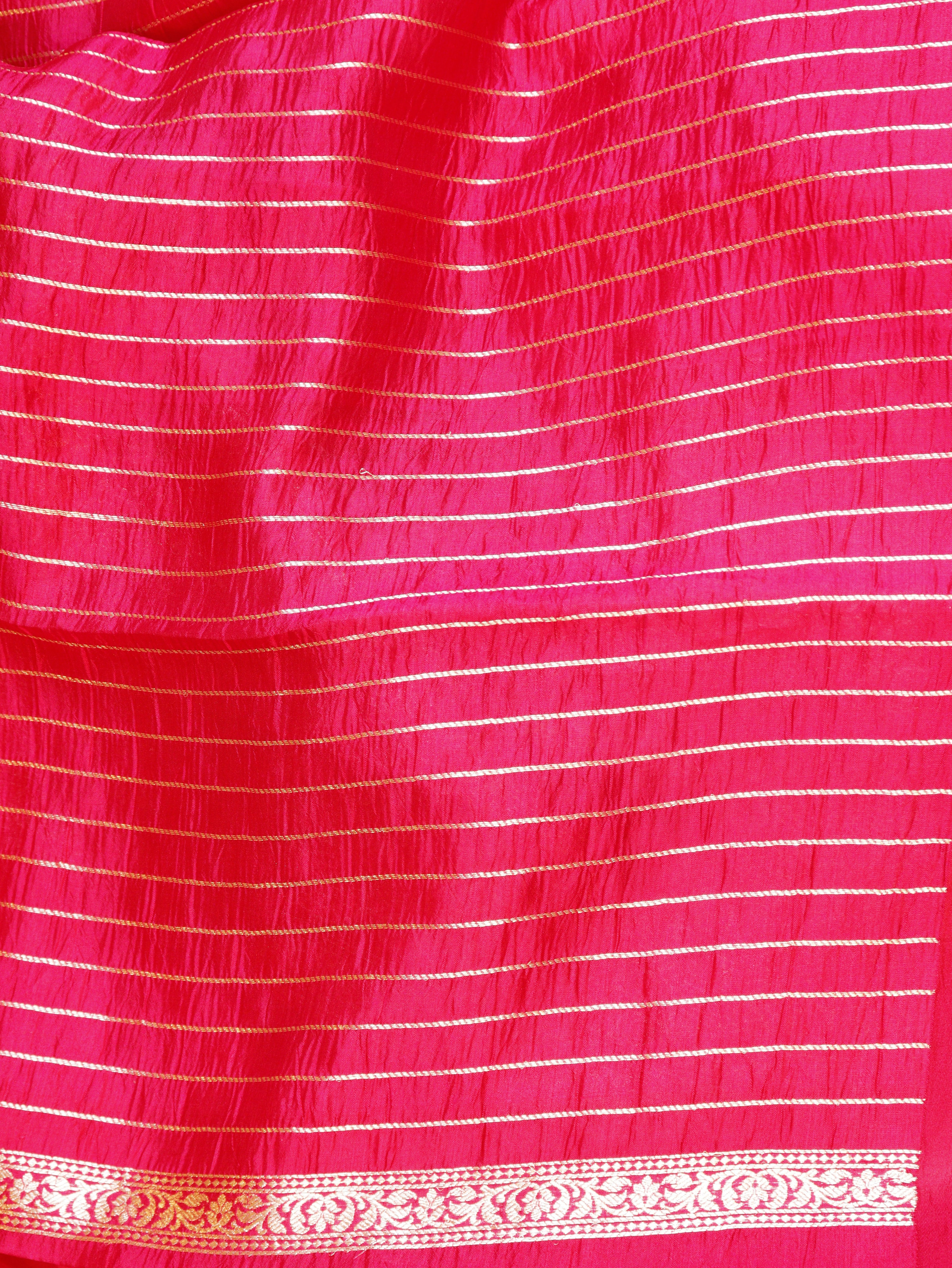 Banarasi Soft Katan Silk Handloom Saree – Pink