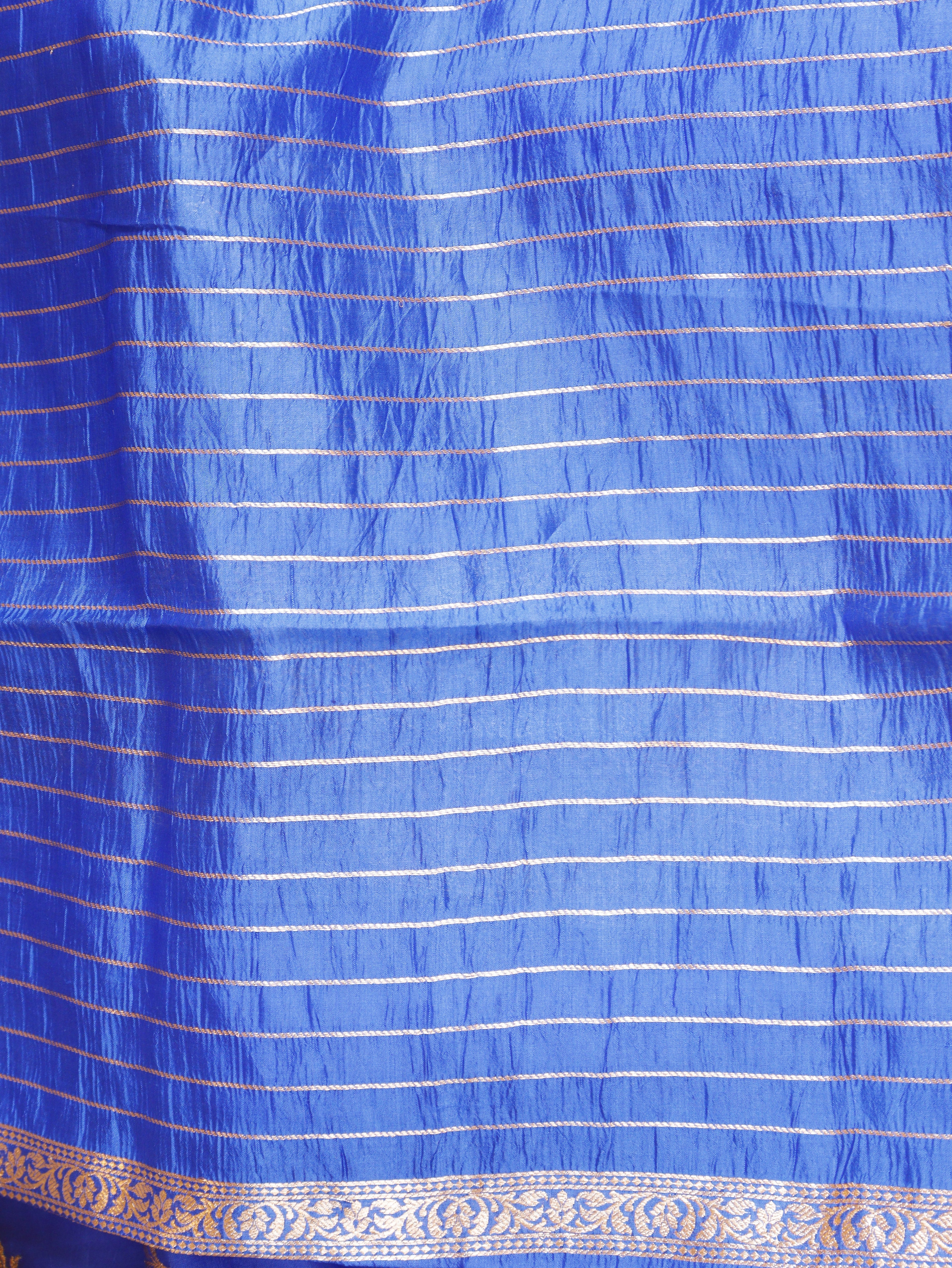 Banarasi Soft Katan Silk Handloom Saree – Blue