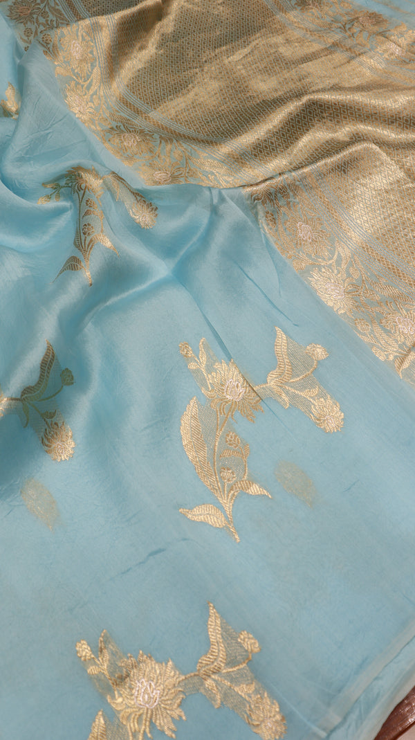 Handloom Pure Kora Silk Saree
