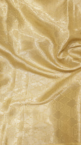 Handloom Crushed Tissue Saree With Cross-Stitched Border