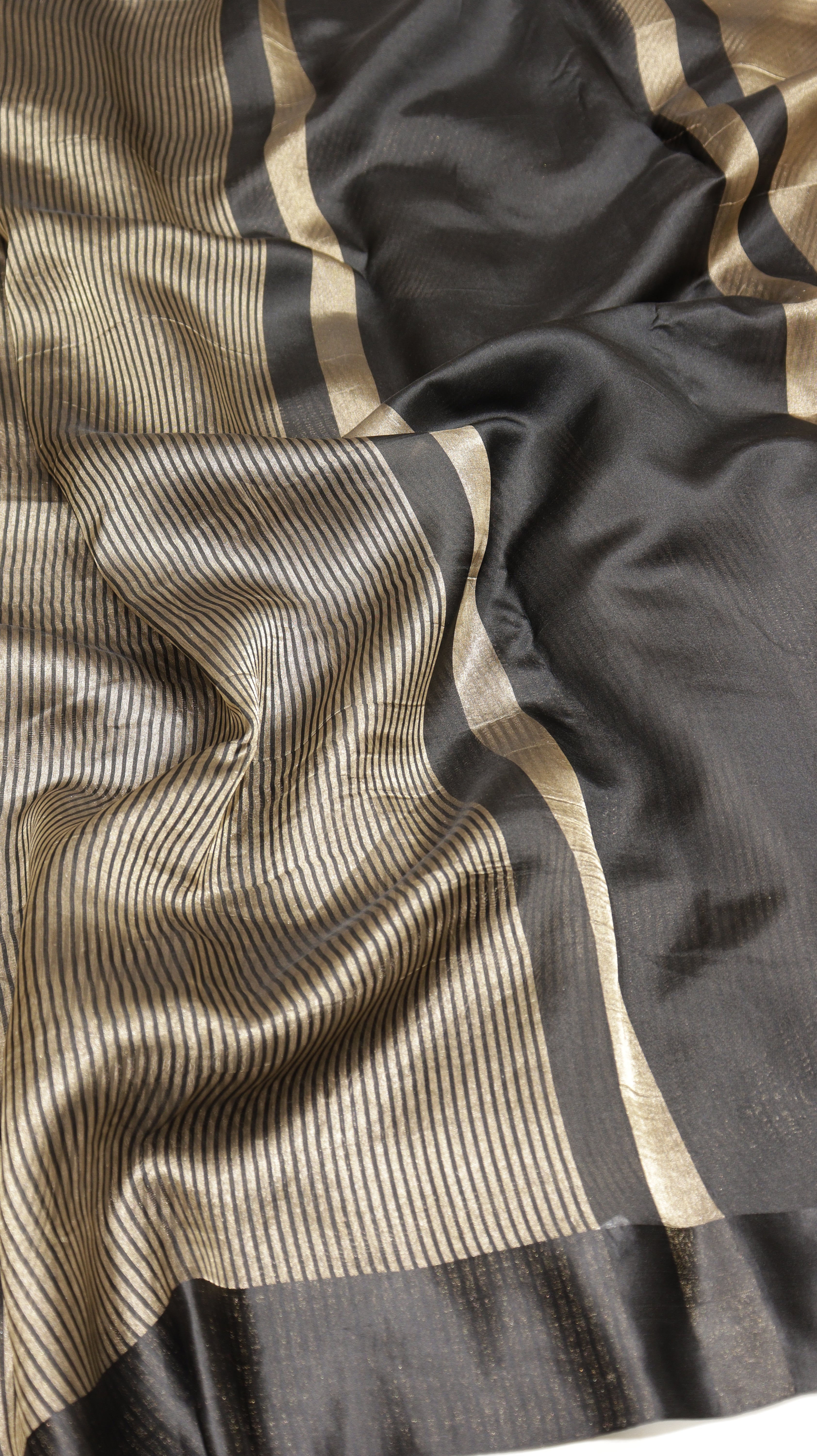 Pre-Order : Striped Tissue Katan Silk Saree