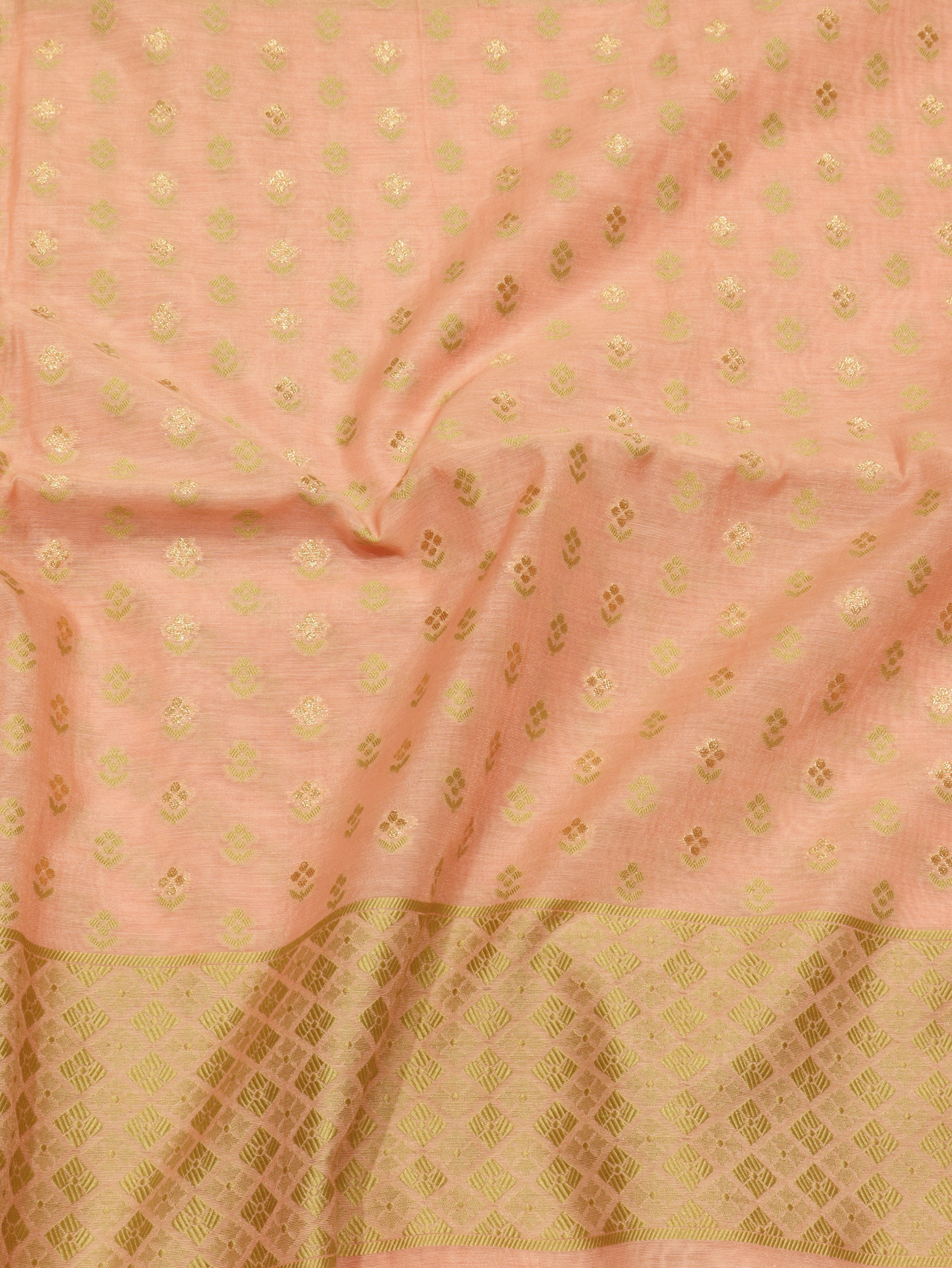 Banarasi Pure Cotton Handloom Suit Set - Pink
