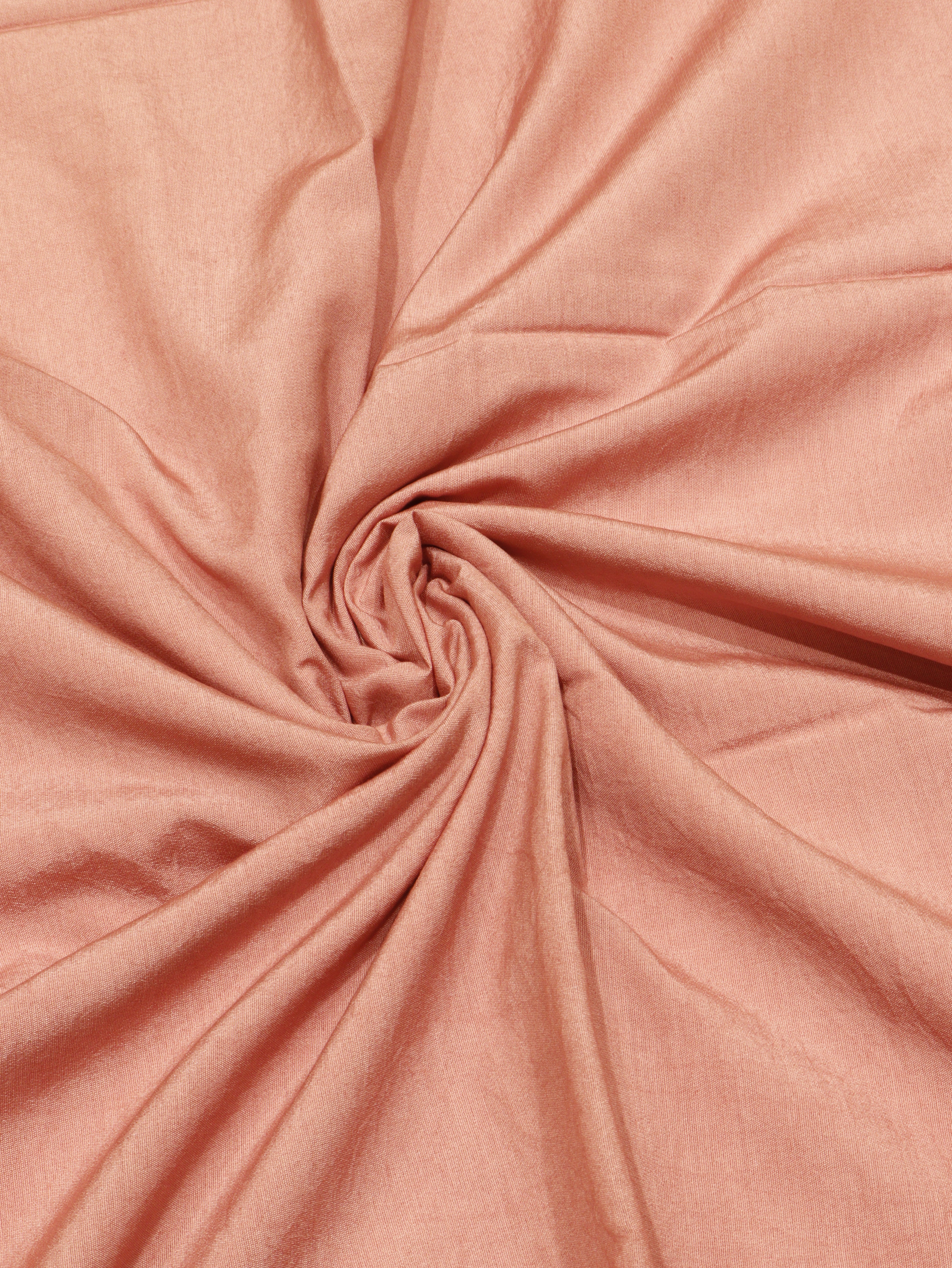 Banarasi Pure Cotton Handloom Suit Set - Peach