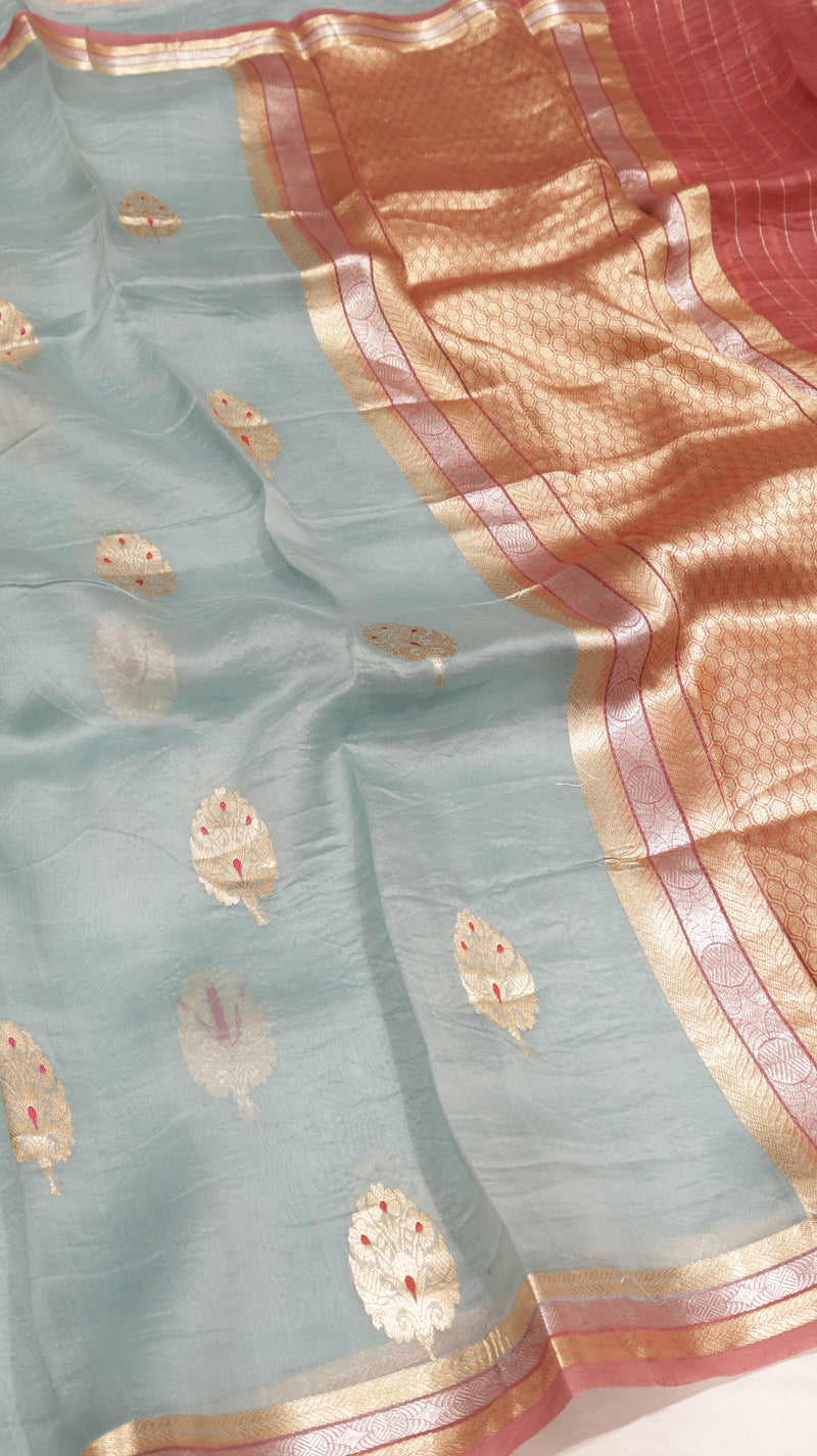 Handloom Pure kora Silk Saree