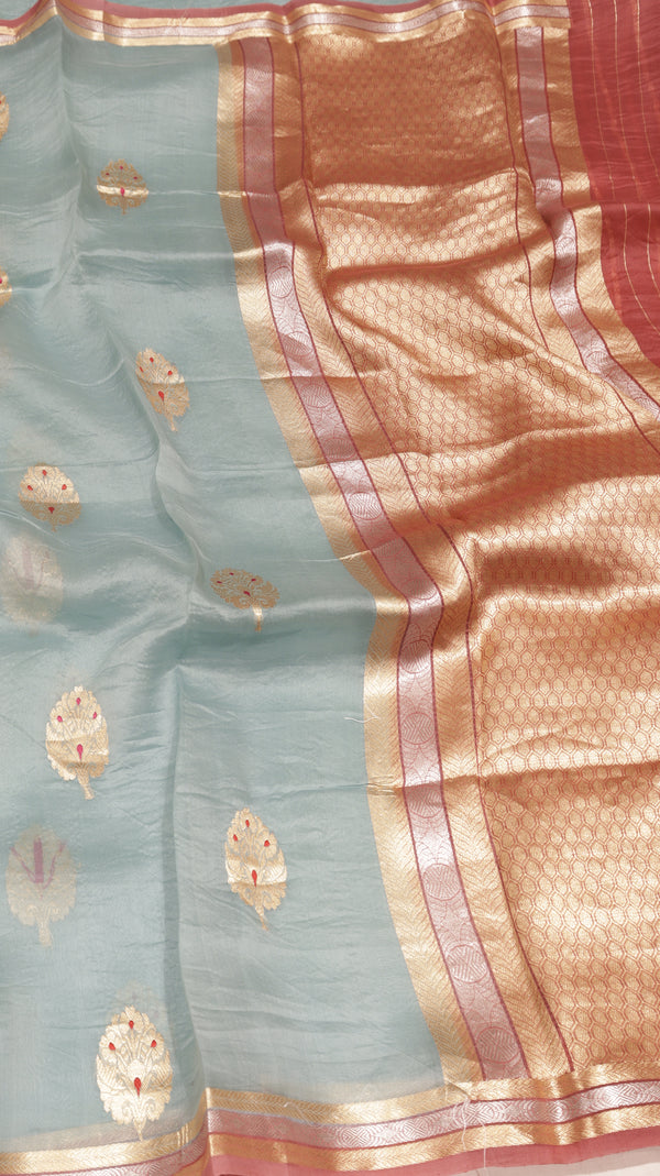 Handloom Pure kora Silk Saree