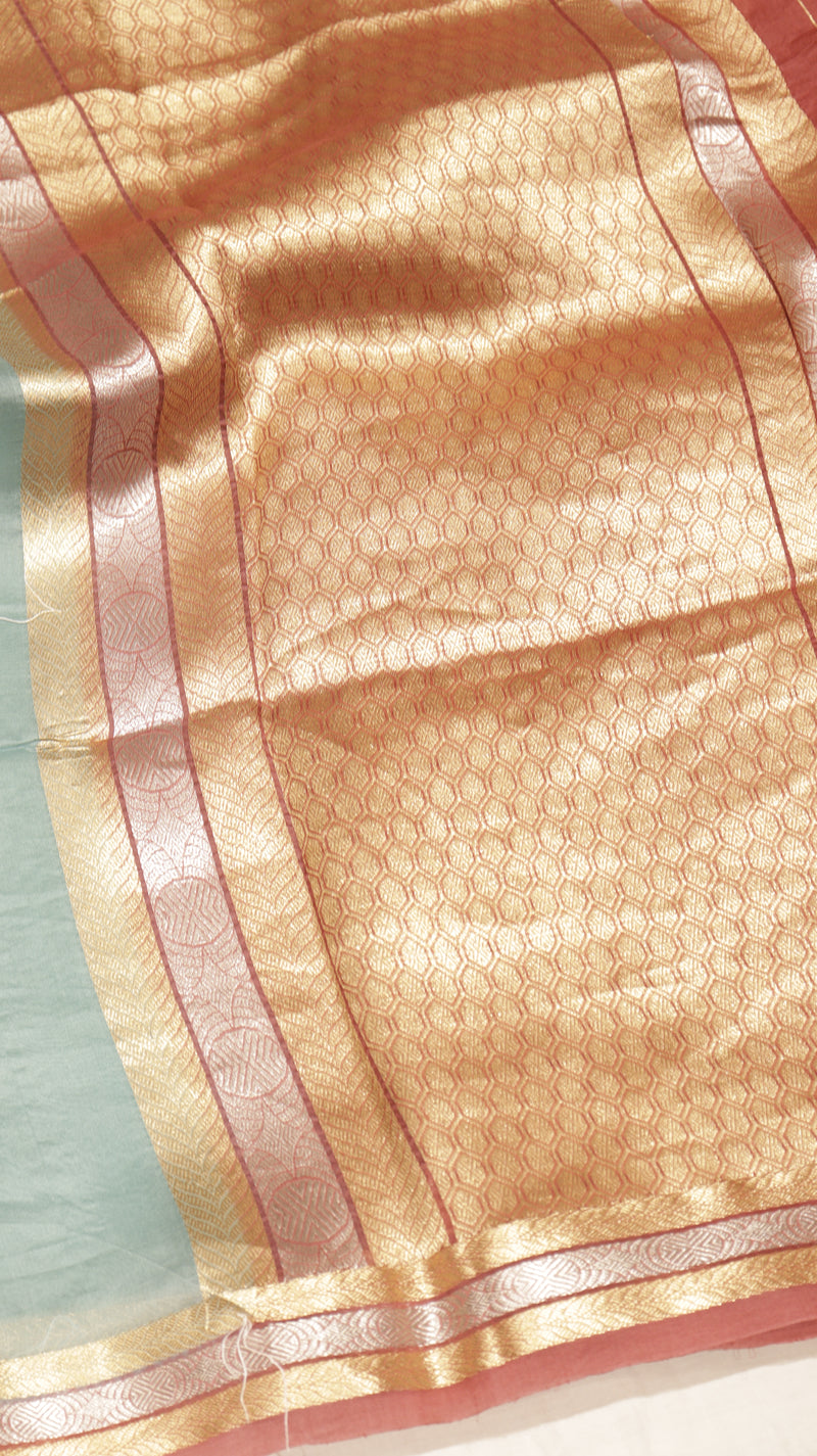 Handloom Pure kora Silk Saree