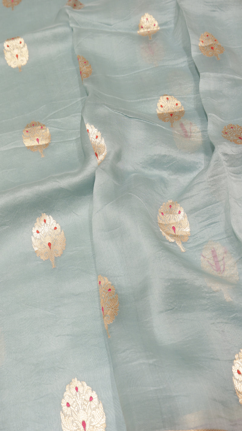 Handloom Pure kora Silk Saree