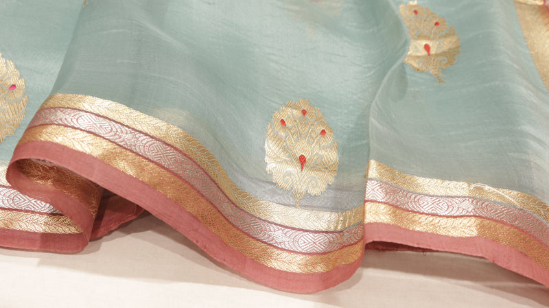 Handloom Pure kora Silk Saree