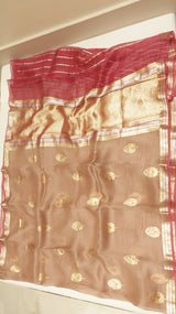 Handloom Pure kora Silk Saree