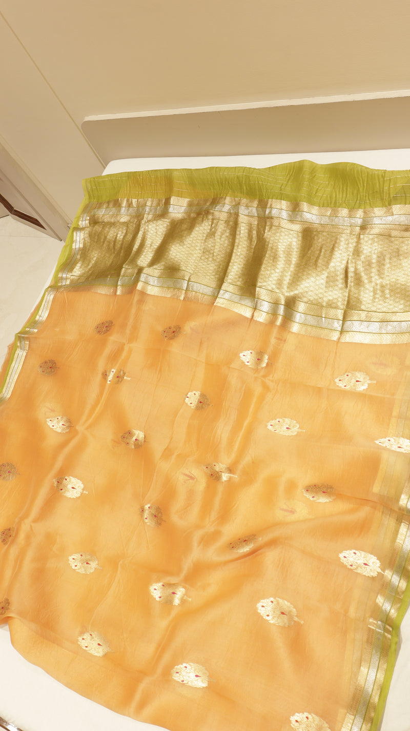 Handloom Pure kora Silk Saree
