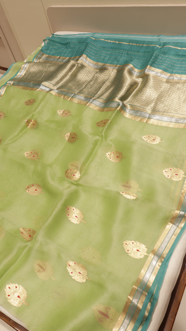 Handloom Pure kora Silk Saree