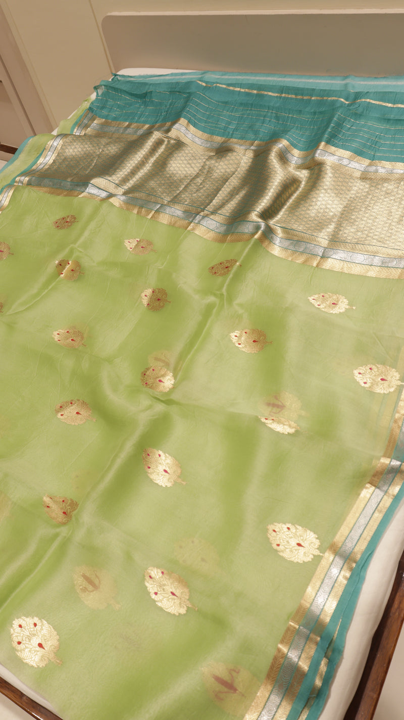 Handloom Pure kora Silk Saree