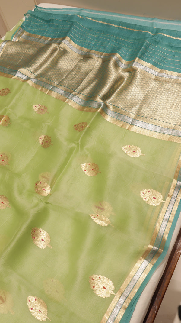 Handloom Pure kora Silk Saree