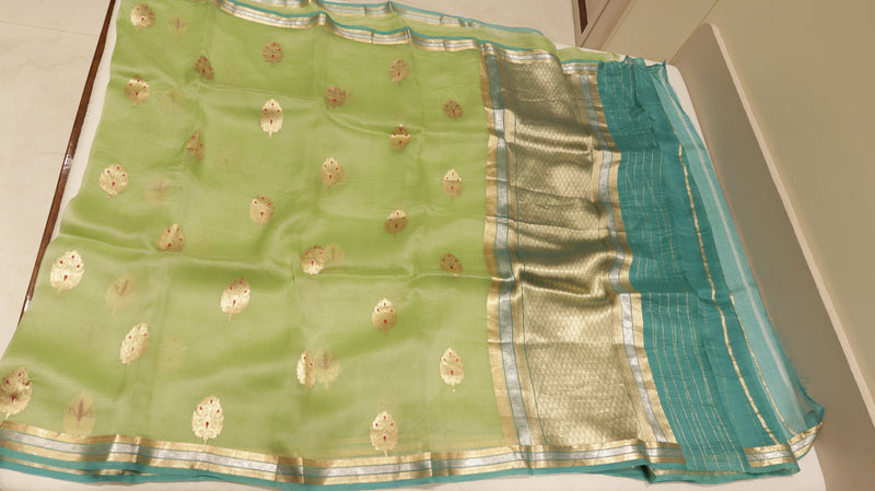Handloom Pure kora Silk Saree